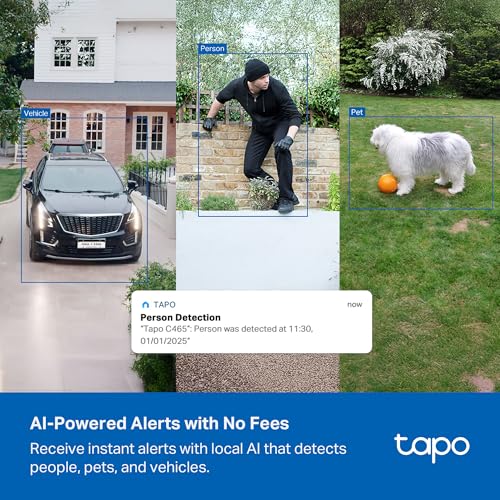 Image of Tapo MagCam 4K Outdoor Wireless Security Camera - Battery with Integrated Solar, Magnetic Mount, Person /Vehicle Detection, 24 /7 Capture, Subscription-Free Local Storage or Optional Cloud, C465