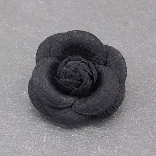 Image of Elegant Rose Flower Wool Fabric Brooch Pin for Women Girls Camellia Floral Pins Clip Lapel Shawl Dress Corsage Brooches Pins Vintage Jewelry Mother's Day Gifts