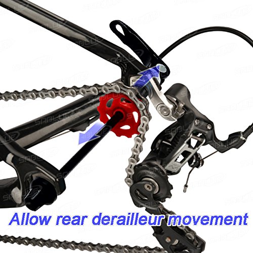 SABLUE Float ON AXLE Bike Chain Keeper Holder Dummy Sleeping Hub Tool Bicycle Cleaning Transporting (Black) - Thumbnail 4