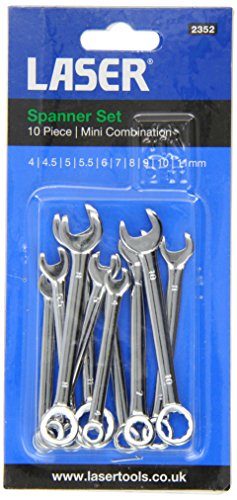 Laser 2352 Mini Combination Spanner Set 10pc
