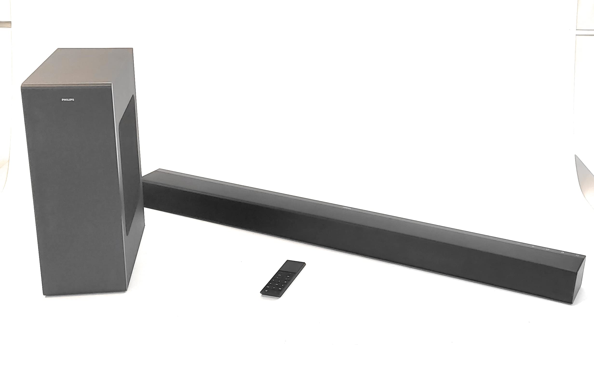 Philips TAB8805/10 Altoparlante Soundbar con Subwoofer Wireless (Bluetooth, 3.1 Canali, 400 W, Cinematic Dolby Atmos, HDMI eARC, Compatibile con DTS Play-Fi e Assistenti Vocali) , Nero