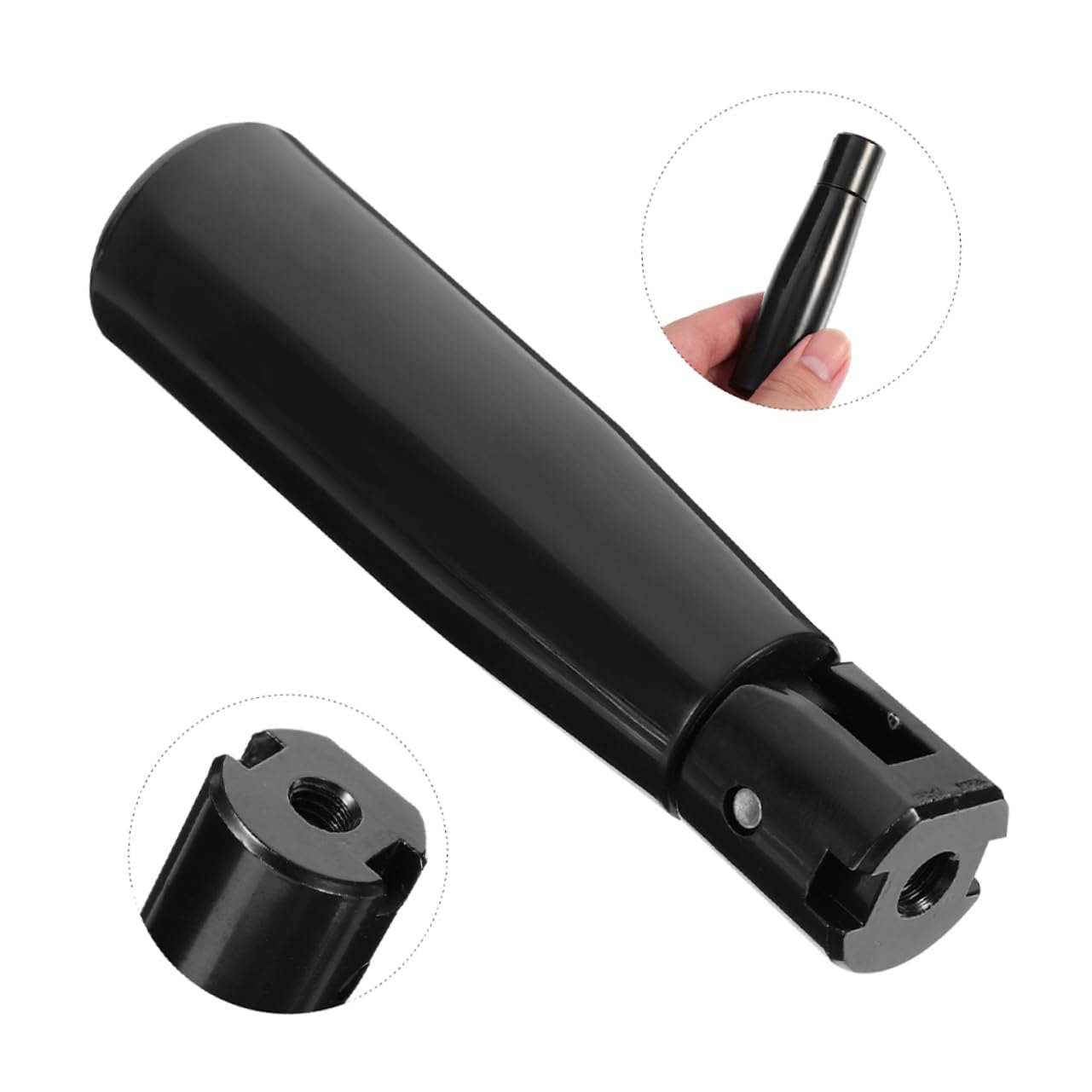 KICHOUSE Foldable Handle Machine Handle Handwheel Grip Floor Jack Handle Trailer Jack Handle Threaded Rotary Car Jack Handle 3 Ton Revolving Handwheel Machine Grip Lathe Crank Handle Nylon