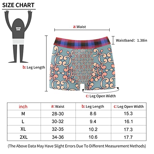 Noble Flower Personalized Men's Underwear Chafe Proof Pouch Boxer Brief Multicolor #TOP2