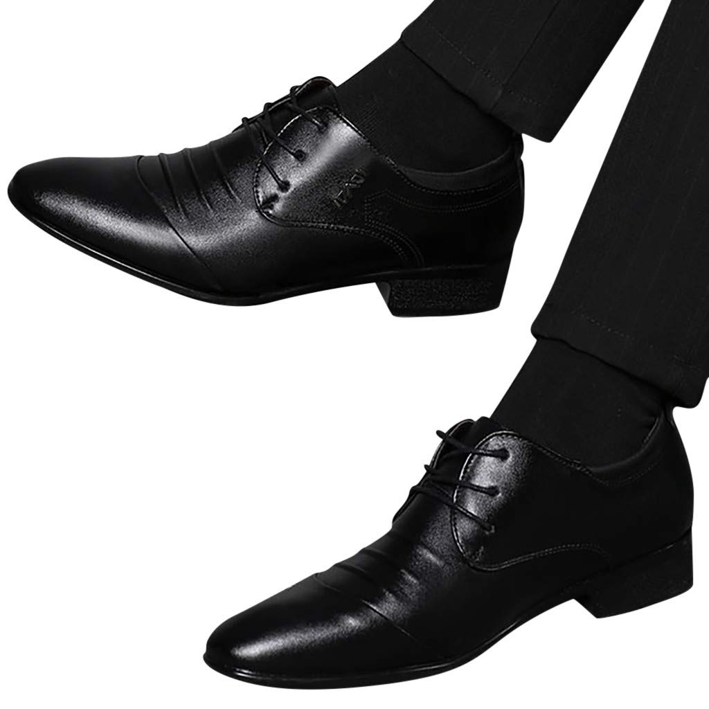 Giacca Cuoco Rossa Scarpe da Uomo in Stile con Lacci in Pelle Vintage Scarpe Casual da Lavoro in Pelle con Punta 30 Anni