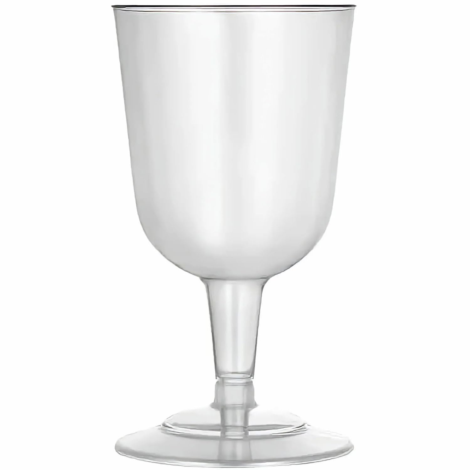 Clear Deluxe Plastic Tulip Wine Goblets - 5oz (Pack Of 20) - Elegant & Reusable Party Wine Glasses - Perfect For Weddings, Parties & Events - Image 2