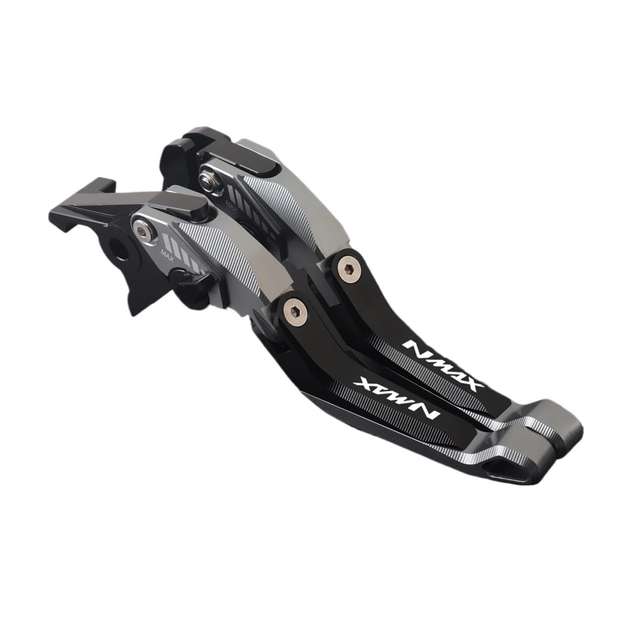 Djshuoy Titanium A Handlebar Brake Lever For Nmax 160 155 125 2015 Present Motorcycle Accessorie Clutch Lever Brake Lever Set Adjustable Folding Handle Levers(Titanium A)