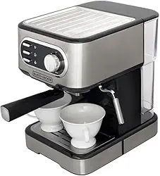 BLACK+DECKER Cafeteira Elétrica, Compatível com Cápsulas Nespresso e Dolce Gusto, Até 2 Xícaras de Café Simultâneas, 110 V, Modelo CE1100G-BR