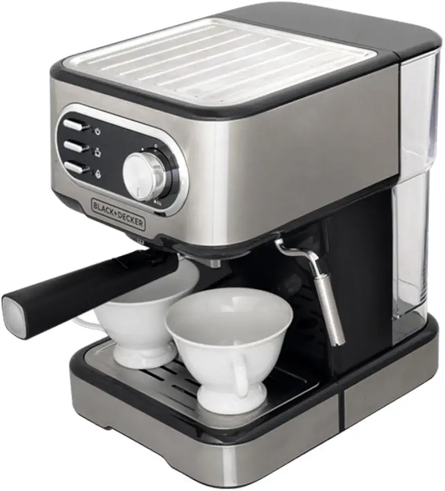 BLACK+DECKER Cafeteira Elétrica, Compatível com Cápsulas Nespresso e Dolce Gusto, Até 2 Xícaras de Café Simultâneas, 110 V, Modelo CE1100G-BR