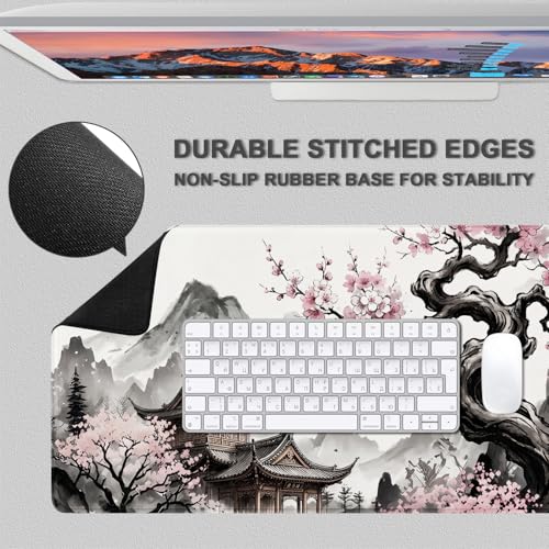 Tapis de souris extra large antidérapant fini les glissements de clavier - 3