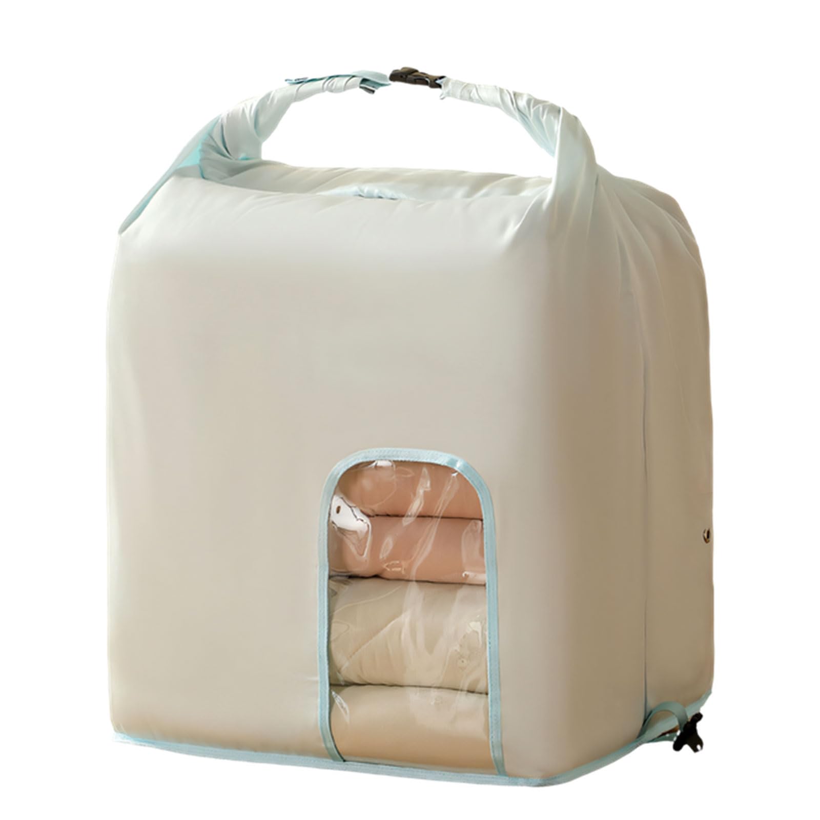 Tsophreniq Bedding Compression Bag Multifunctional Bedding Storage Pouches Organizers for Household Mess Control Zippered Closure