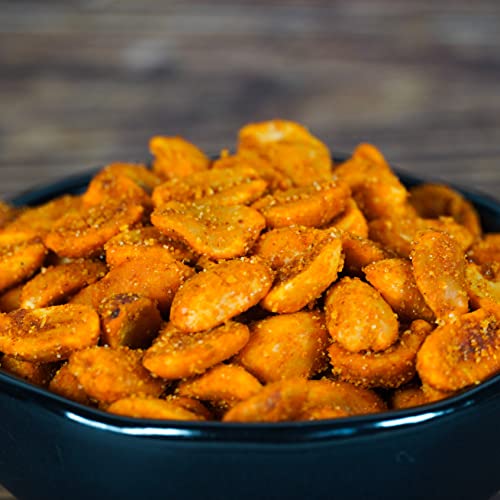 Hellfire Peanuts Spicy 100 g – Scharfe Habanero Erdnüsse – Crunchy Snack mit Sesam & Gewürzen – Vegan – I LOVE SPICY