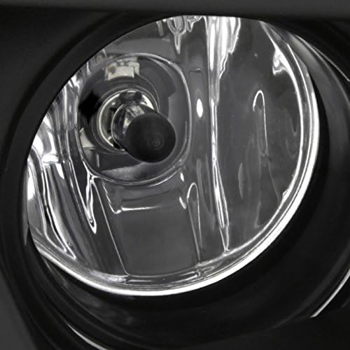 AKKON - For 10-12 Ford Mustang Black Bezel Clear Lens Bumper Driving Fog Light W/Switch + Harness + Bulbs
