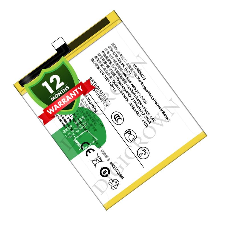 Image of Original B-D1 Battery Compatible for Vivo X20 | X20A | Vivo 1721 - (3245mAh) - 1 Year Warranty DF7