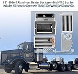 F31-1036-1 F31-10361 Aluminum AC Heater Box Assembly Fit for Kenworth T600/T600B/T660/T800/W900/W900B/W900L Includes All Parts Air HVAC Box Replace# K1425351, TE6260J2, F31-1064-11112