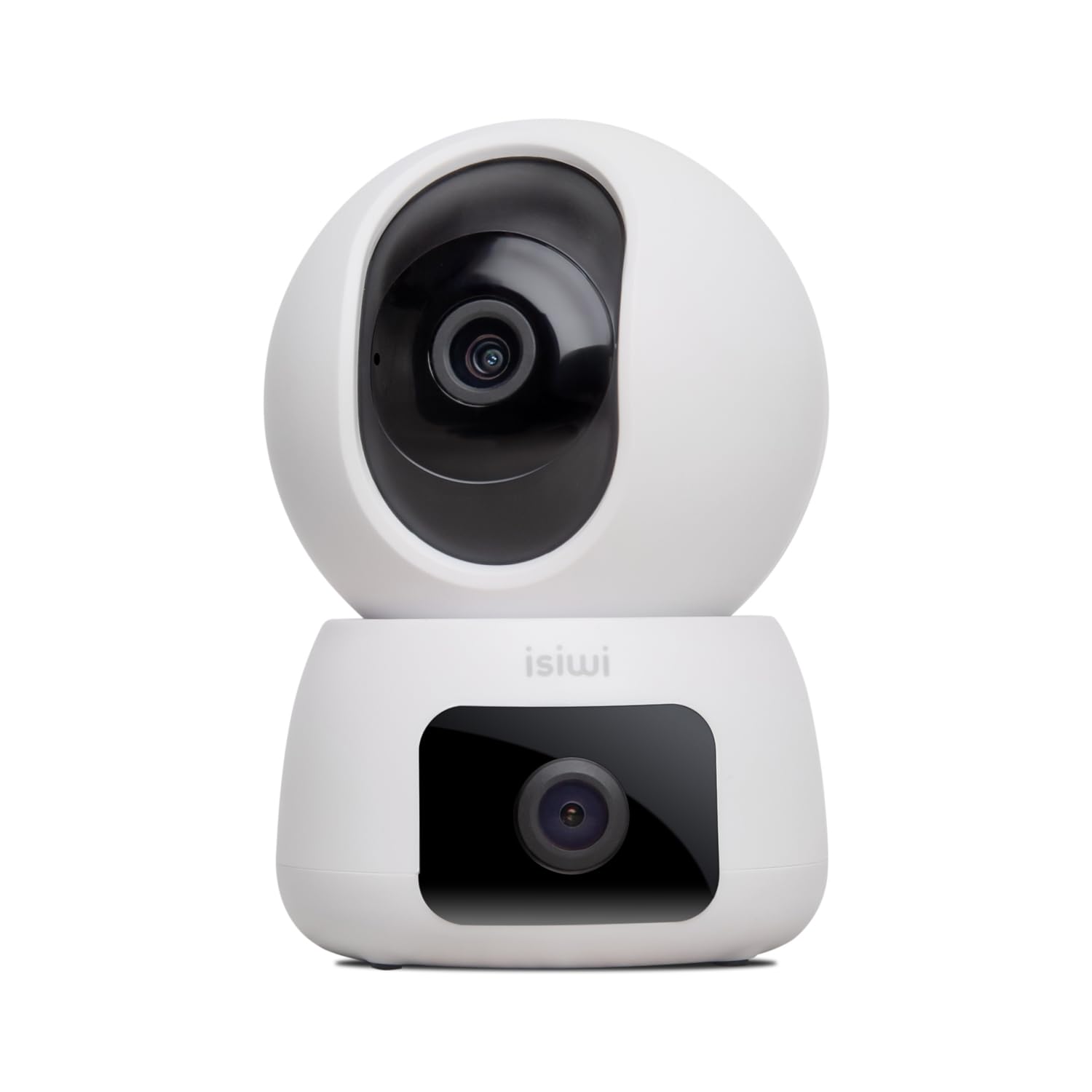 TWIN Telecamera Wi-Fi Interno 2K 3MP+3MP, Doppia Lente, PT, Videocamera sicurezza, Rilevamento persone, Tracciamento movimenti, 2.4/5GHz Visione Notturna Audio registrazione SD-Cloud/NVR