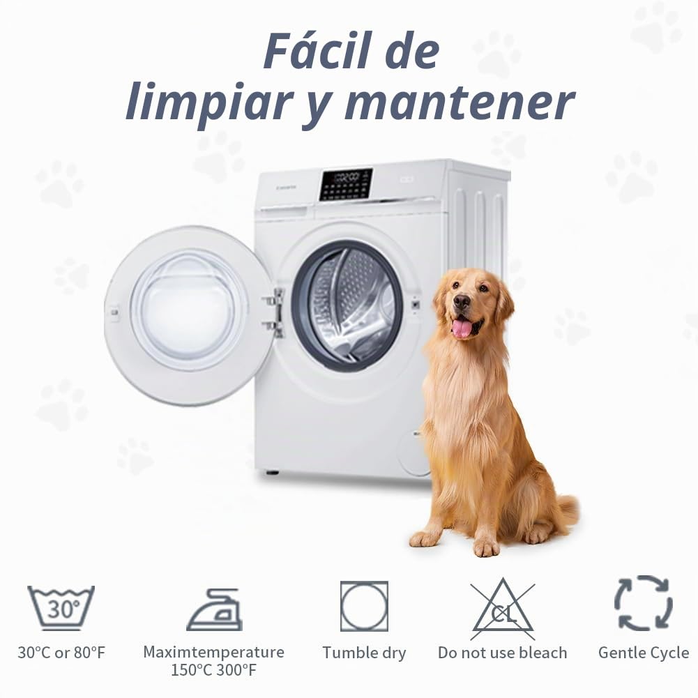 DUJUIKE Funda para sofá 100% Impermeable para Perros, Funda para Cama de Perro, Protector de Muebles de café para niños, Perro, Gato (Gris, 76-180cm(1 Pack))