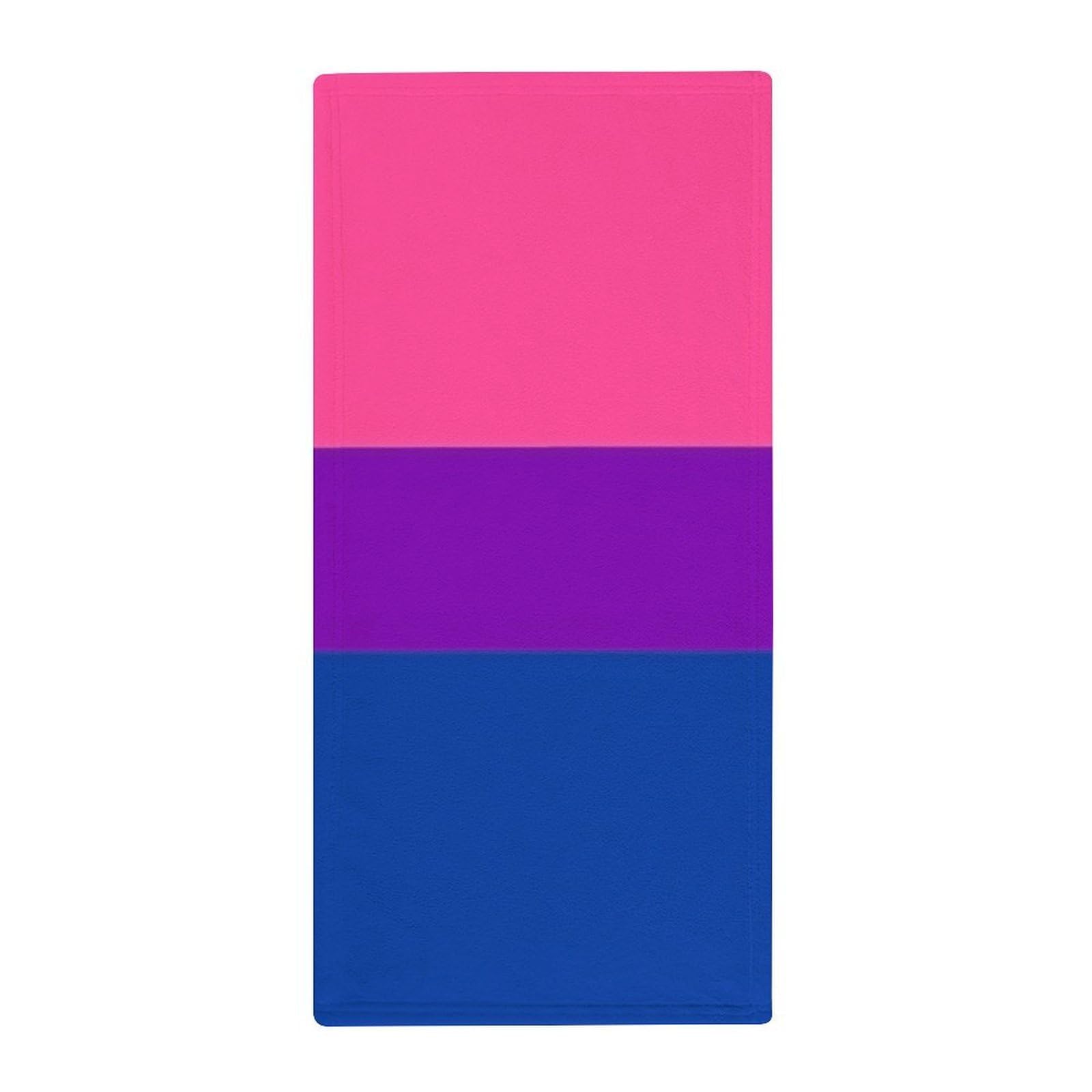 Anceky Professional Spa Face Towels, Bisexual Pride Flag Super Soft Hand Towels for Hotels, Yoga & Luxury Bathrooms