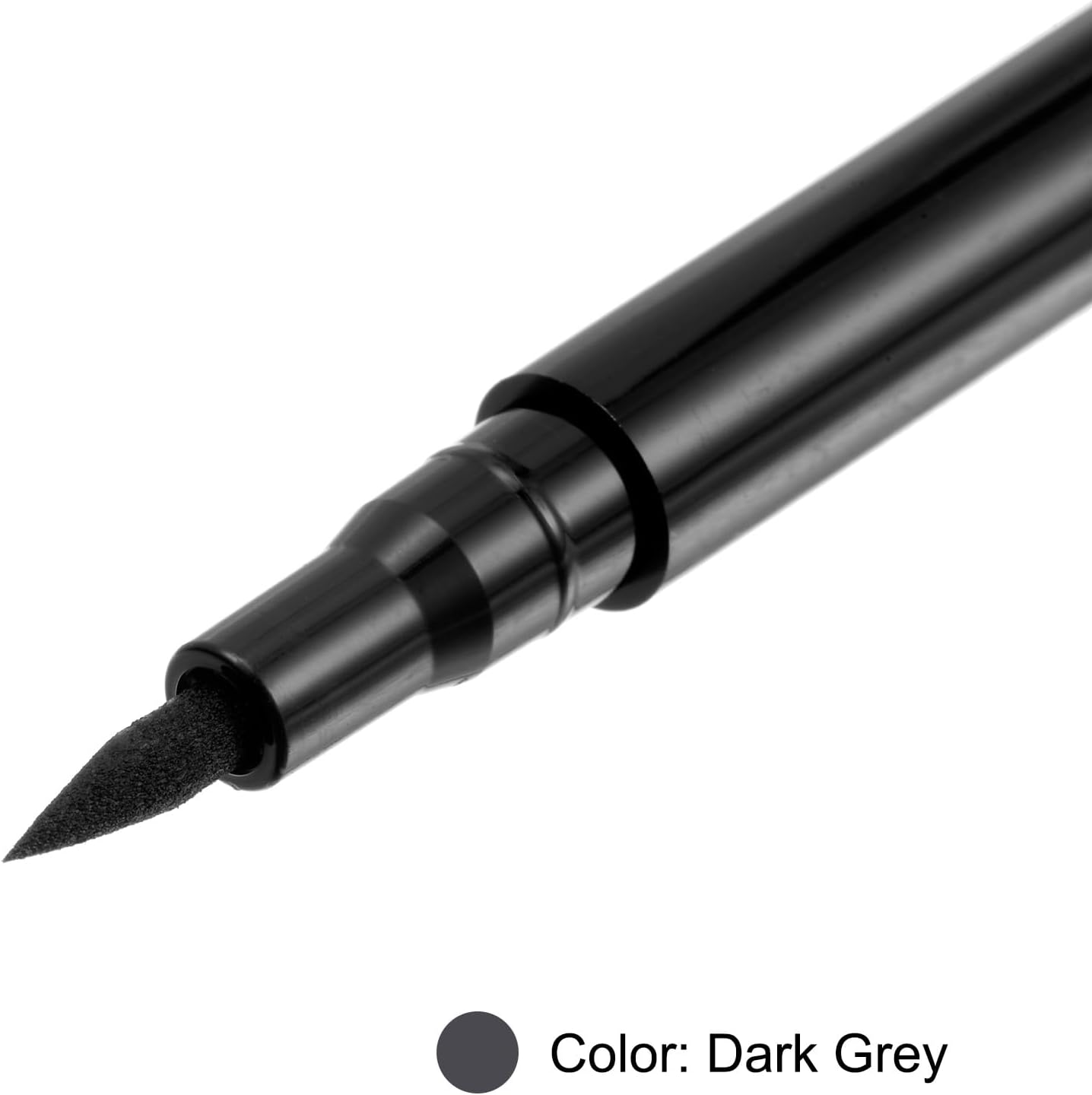 HARFINGTON 3pcs Fabric Markers Permanent Dye Paint Textile Marker Pens Fine Tip for DIY Clothes Shoe, Dark Grey image 4