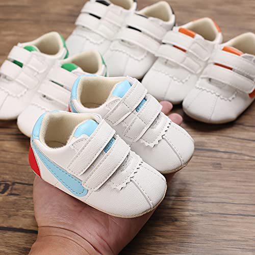 Image of Clowora Baby Boys Girls Shoes Non-Slip Rubber Sole Sneakers Infant First Walking Toddler Crib Shoes Newborn Loafers Flats.