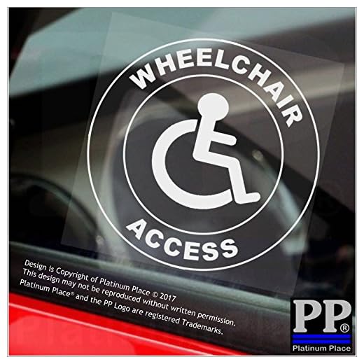 Wheelchair Access Warning Sticker