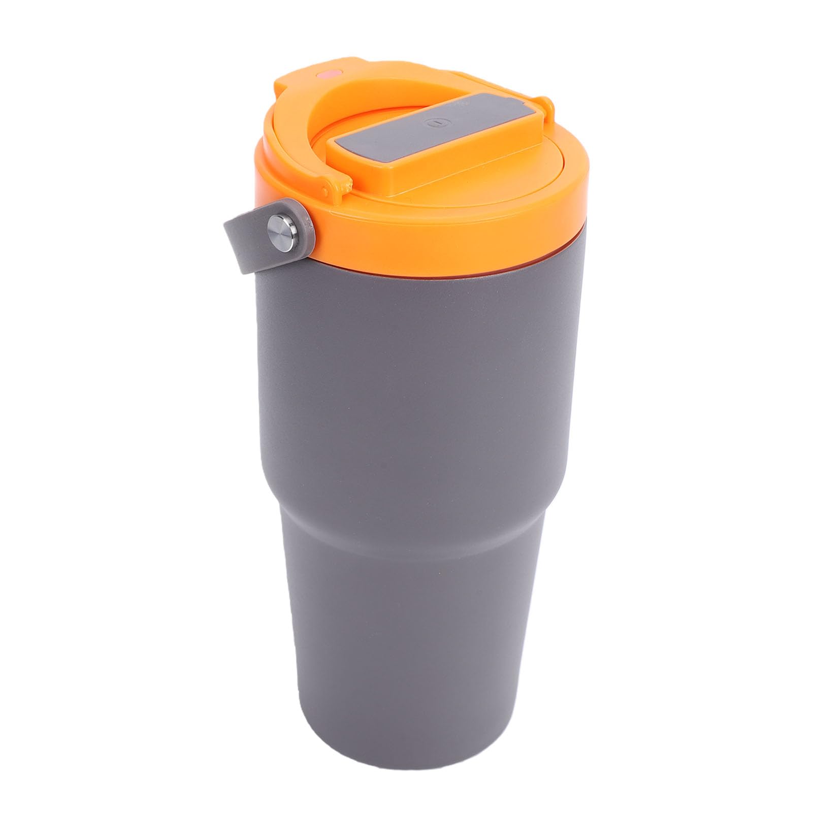 GLOGLOW Portátil, Tazas y Tazas Taza de café Eléctrica, Taza de café Recargable por USB de 600 Ml con Diseño Aislado, para Viajes, Camping, Coche, Oficina, Portátil, Acero Inoxidable 304