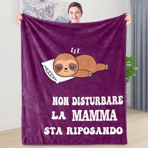 Shoppawhile Regalo Mamma Compleanno Idee Regali Mamma Flanella Bradipo...