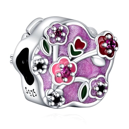 Image of S925 Sterling Silver Gold Plated Romantic Charms, Gifts for Mom Girlfriend Family on Valentine's Day Birthday Christmas Anniversary, Bracelet Necklace Bead Charm