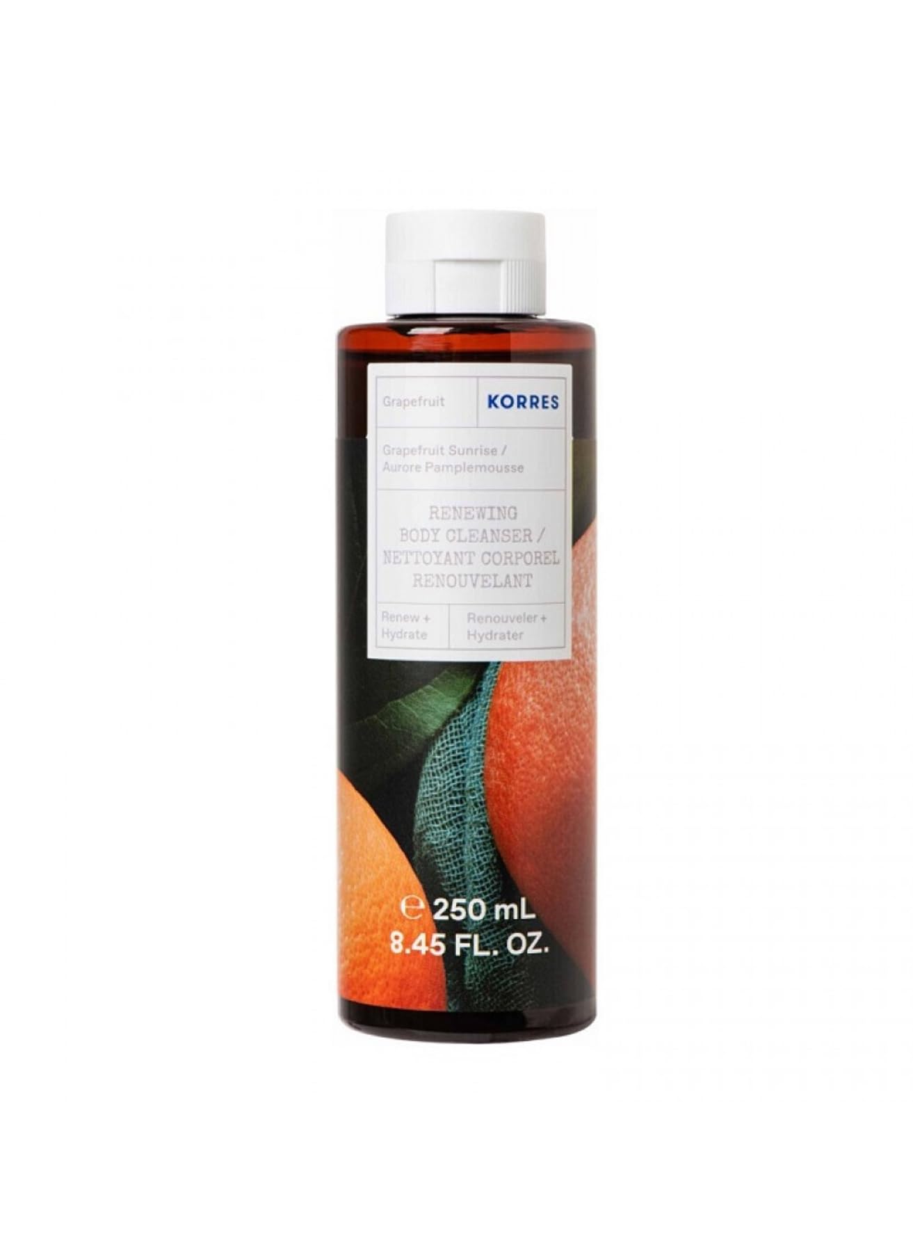 Grapefruit Sunrise Revitalising Shower Gel with Active Aloe Vera and Fruity Fresh Fragrance for Showering, Bathing & Shaving, Dermatologically Tested, Vegan, Silicone and Paraben-Free, 250 ml