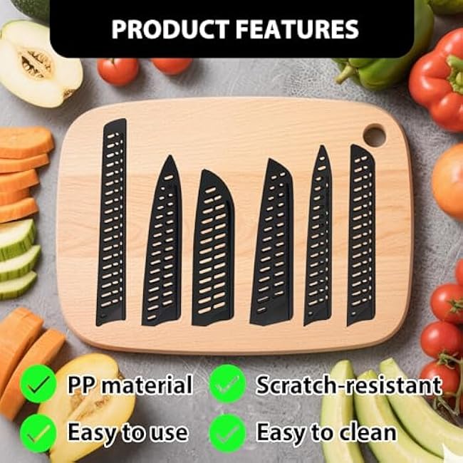 10PCS Paring Knife Sheath Set, Knife Covers or Sleeves Protector for Kitchen for 10 8 7 6 5 3.5 Utility Carving Chef Bread Utility Paring Knife