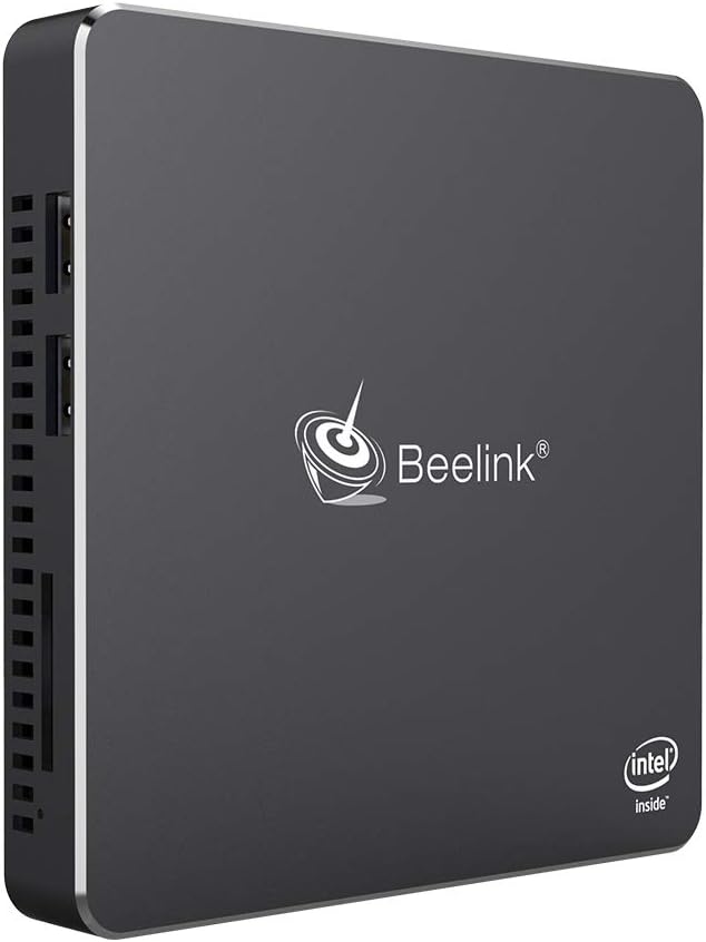 Beelink Mini PC Intel Celeron N3450(up to 2.2GHz),Windows 10 Pro Mini Desktop Computer, 8GB DDR3/128GB SSD, 2.4G/5G Dual WiFi, Gigabit Ethernet, 4K HD Dual HDMI Ports
