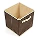 EZOWare Set of 6 Basket Bins Collapsible Storage Organizer Boxes Cube For Nursery Home - Hazelnut