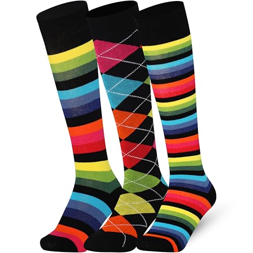 Image of Mysocks Unisex Extra Fine Combed Cotton Knee High Socks, Hand Linked Toe, Soft Latex Band