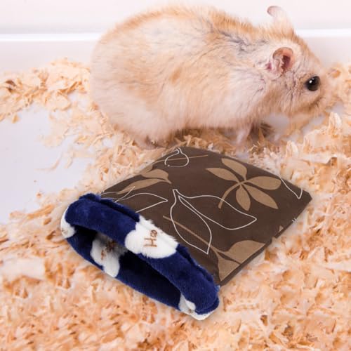 FRCOLOR 2 Stück Igel-Kuschelsack Für Hamster Warmes Nest Haustiertasche Guinea-Hängematte Für Käfigbett Hamster-Warmtasche Meerschweinchen-Schlafsack Haustiersack, Zufällige Farbe