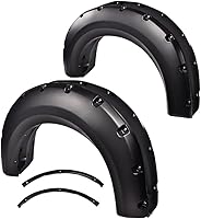 Vista 12 de PIT66 Guardabarros, compatibles con Ford F150 2004-2008 (no para Heritage), juego de 4 bengalas de ruedas estilo texturizado remachadas de bolsillo