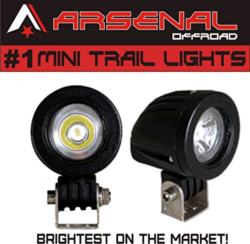 #1 Mini Trail Lights by Arsenal Offroad 20W CREE LED Spot Motorcycle Offroad Dual Sport Enduro Fog Trail Head Light for Xr DRZ EXC Dirt Bike Dual Sport KTM