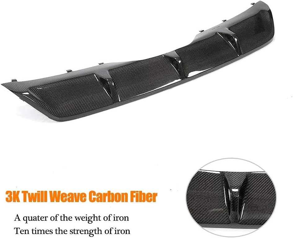 Carbon Fiber Rear Bumper Diffuser Fits for BMW X6 F16 Standard 2015-2018 CF Lower Bumper Lip Spoiler Body Kit