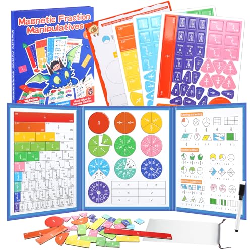 Mathematik Ressourcen Bruchrechnen lernhilfe Magnetischer Bruchscheiben Demonstrator Magnet Spiel Magnetische Bruchrechnen Material für 3+ Kinder Mathe Grundschule Material