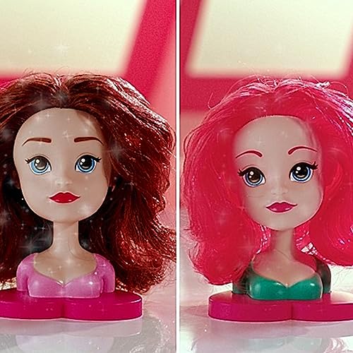 Sbabam, FUNNY BOX My Little Princess Fashion Hair Doll for Girls, Doll Head to Make Up and Comb with Hair Accessories, Pack of 2 – Dolls for Girls, Princesses for Girl Gift