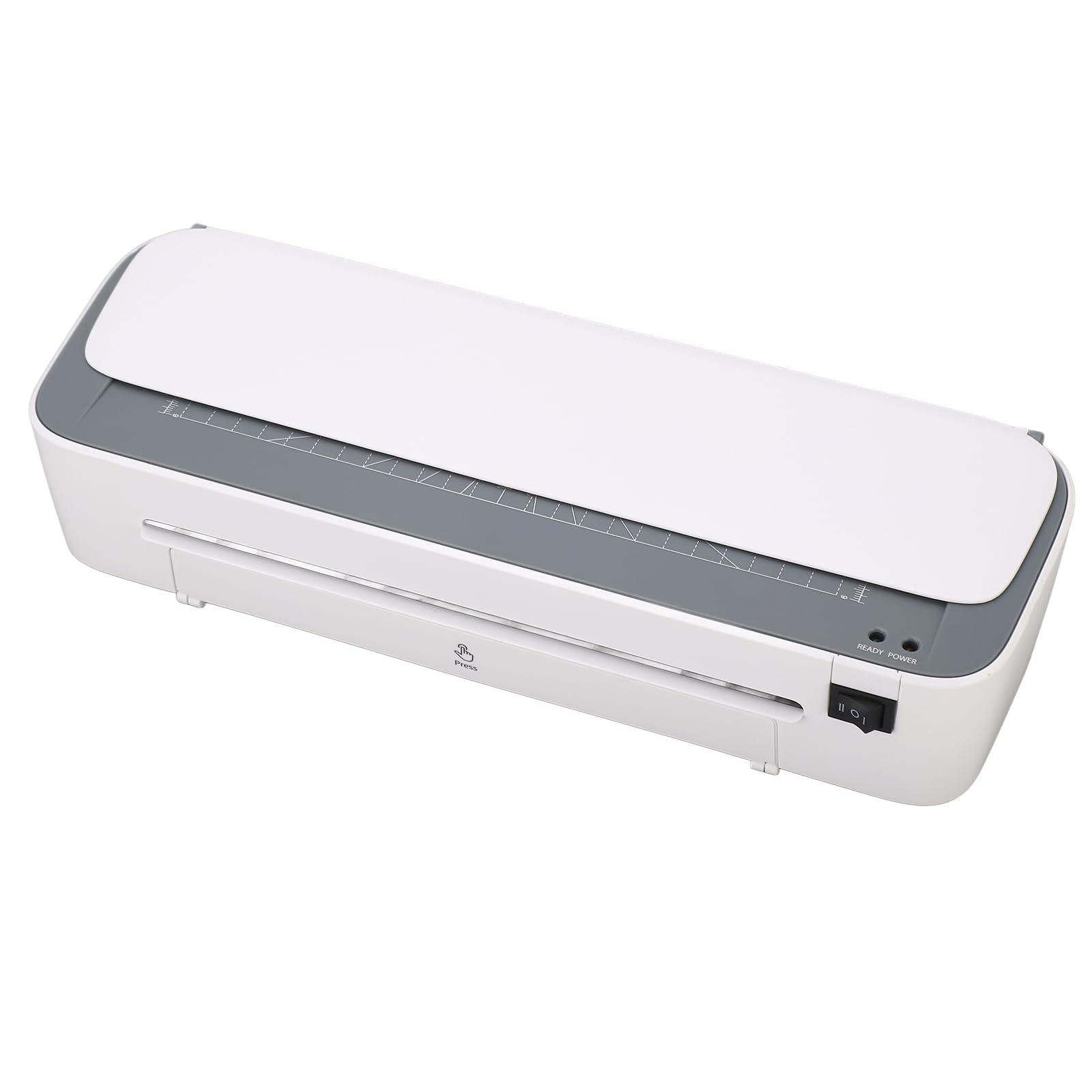 Hyuduo Laminator Termiczny A4 Laminowanie na Gorąco na Zimno 9 Cali Szybkie Nagrzewanie 1 Minuta z wbudowaną obcinarką do Papieru Dziurkacz do Zaokrąglania Narożników Biura (Wtyczka UE 220-240 V)