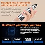 ASPIRE Zelos 3 Kit [Blue] - E-cigarette Starter Vape Kit, 3200mAh Battery - COMPATIBLE COILS: Nautilus Coil - 80W, All Vaping Style, Top-Fill, Button Activated, Adjustable Airflow - Nicotine Free - Image 4