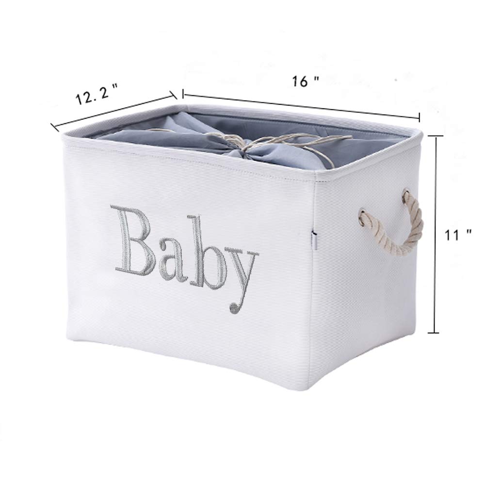 Cesto de almacenamiento para bebé, cesta de almacenamiento plegable Kallax, caja de tela, cesta grande para bebé para habitación infantil