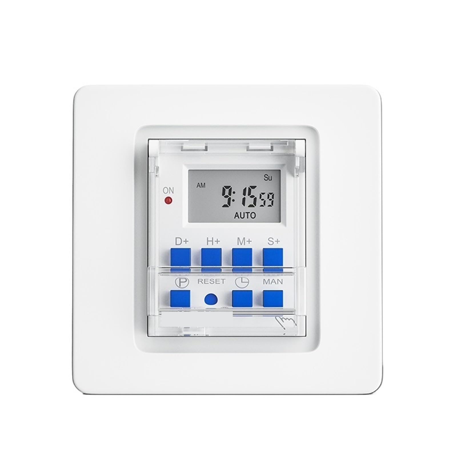 1PCS ATM915sH 1 Second Interval Programmable Digital Timer Switch Relay Control Time 7 Days 28 Groups ON OFF Panel Mounted(85-265V)