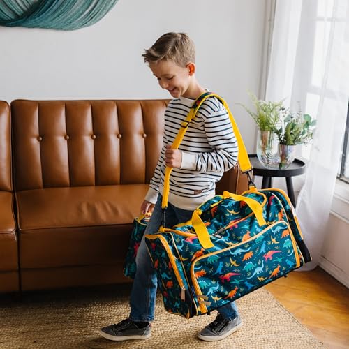 Image of Wildkin Kids Weekender Duffel Bag - Carry-On Size for School, Travel, & Sleepovers
