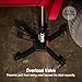 Sunex Tools 7793B 1,000 lb Telescopic Transmission Jack, Hydraulic, Foot Pump Operated, Tilt Saddle with Chain Tie-Down, 74.2 in Max Height
