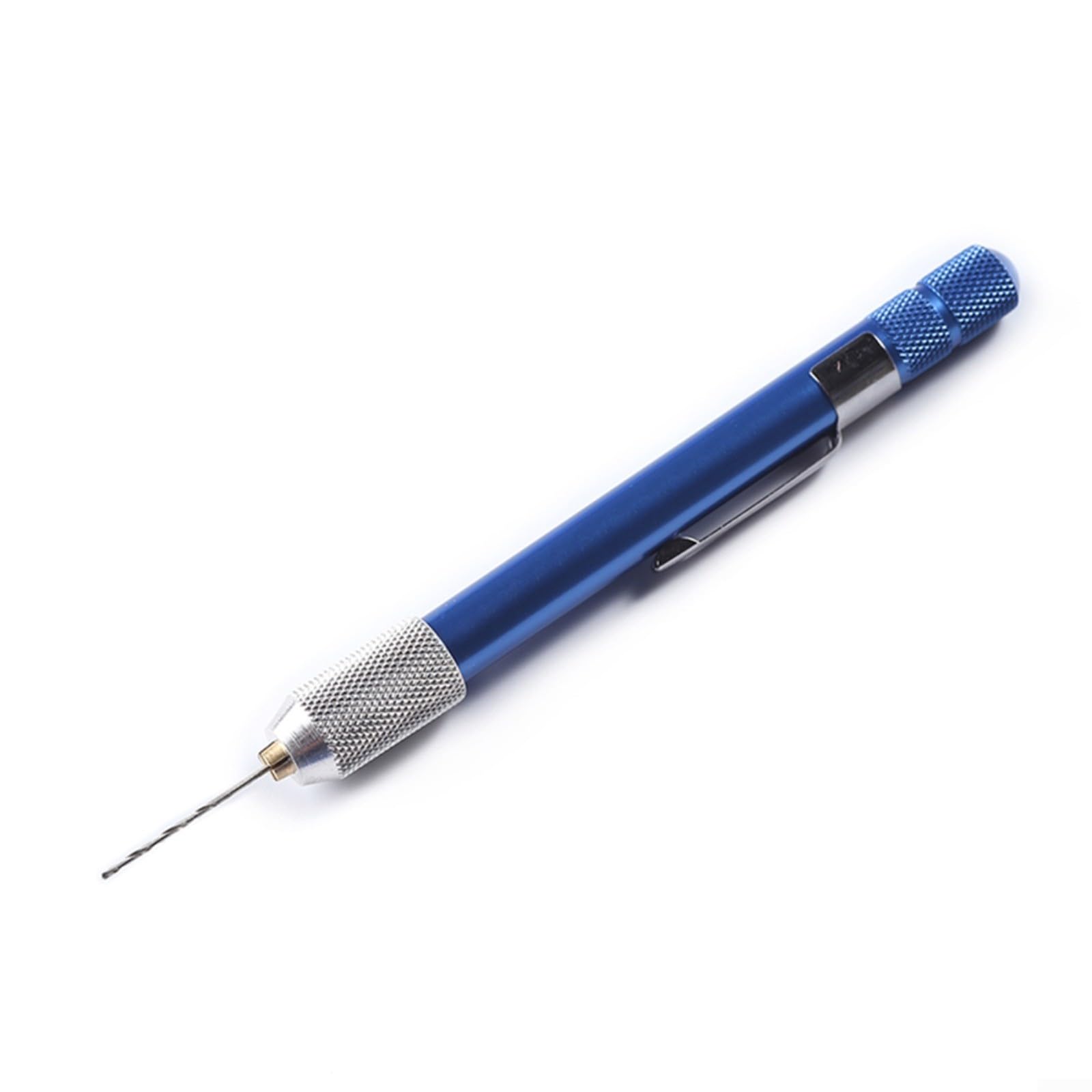 1 pièce pour mini perceuse manuelle 03–10 mm mandrin en alliage d'aluminium pour bois, plastique, caoutchouc, modélisme, bijoux, loisirs créatifs, outil de bricolage, bleu