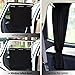 PONY DANCE Car Curtains - 2 Pcs Side Window Blackout Window Shades for Baby and Kids with UV Rays Protection,Road Trip Accessories Privacy Sunshade Covers for Van and Sedan, 27.5