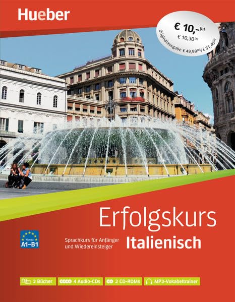 Erfolgskurs Italienisch: Paket: 2 Übungsbücher + 4 Audio-CDs + 2 CD-ROMs