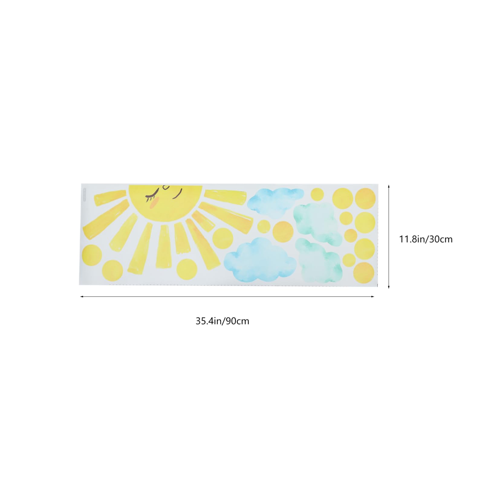Housoutil 5 Sätze Wandaufkleber Baum-Tapete Wohnkultur Band Wandtattoos tropisches tapetenablöser wand sticker aufkleber wand boho style wandtattoo schlafzimmer Sonnenaufkleber PVC