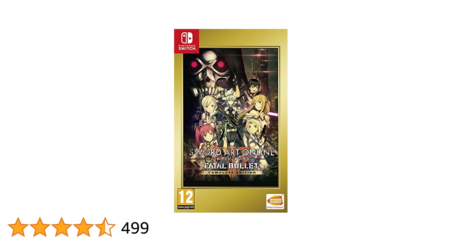 Nintendo Switch SAO ps4 500 Amazon.com: Sword Art Online: Fatal Bullet Complete Edition