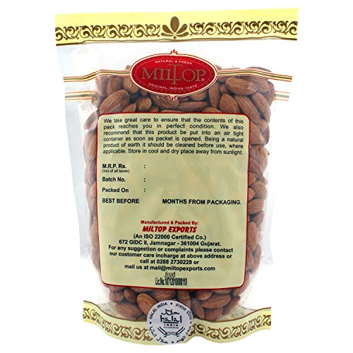 Image of Miltop California Almonds,(Dry Fruit 500g)